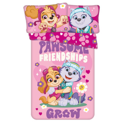 Cotton bedding 100x135 + 40x60 Psi Patrol pink