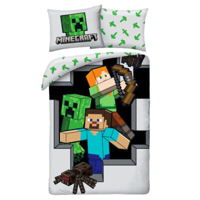 Cotton bedding 140x200+1p70x90 Minecraft 946BL