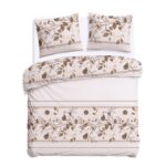 Blank white bed mock up, top view isolated on white background.