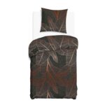 Blank white bed mock up, top view isolated on white background.