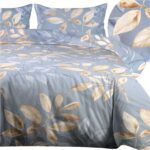 Realistic bed set mockup displaying a stylish bedding collection