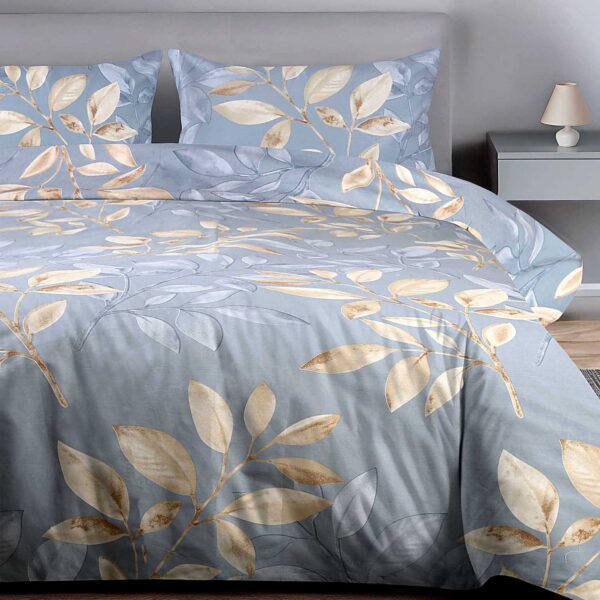 Realistic bed set mockup displaying a stylish bedding collection Realistic bed set mockup displaying a stylish bedding collection