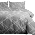 Realistic bed set mockup displaying a stylish bedding collection