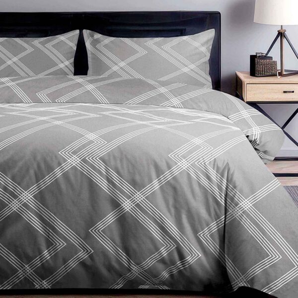 Realistic bed set mockup displaying a stylish bedding collection