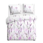 Blank white bed mock up, top view isolated on white background.