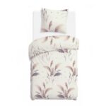 Blank white bed mock up, top view isolated on white background.