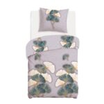 Blank white bed mock up, top view isolated on white background.