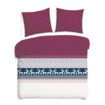 Blank white bed mock up, top view isolated on white background.