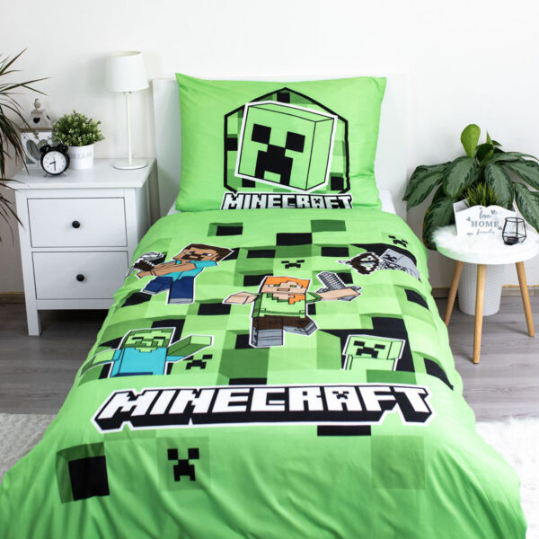 posciel-mikrofibra-140x200-1p70x90-minecraft-zielo posciel-mikrofibra-140x200-1p70x90-minecraft-zielo