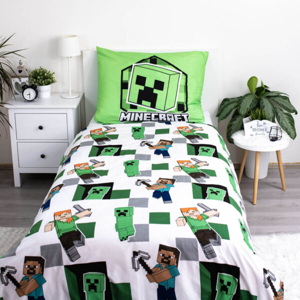 posciel-mikrofibra-140x200-1p70x90-minecraft-zielo posciel-mikrofibra-140x200-1p70x90-minecraft-zielo