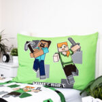 posciel-mikrofibra-140x200-1p70x90-minecraft-zielo