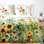 Home mockup, bedroom interior background with rattan furniture a