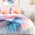 Interior poster mock up with two vertical frames on the wall in home bedroom interior. 3D rendering.