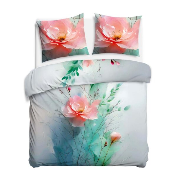 Blank white bed mock up, top view isolated on white background.