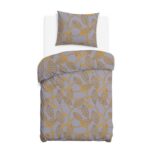 Blank white bed mock up, top view isolated on white background.