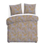 Blank white bed mock up, top view isolated on white background.