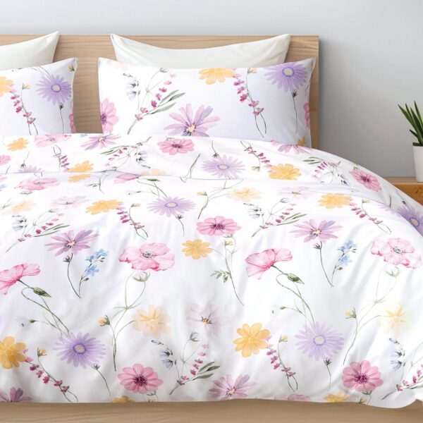 front view of a mockup white bed with a white blanket in a luxur front view of a mockup white bed with a white blanket in a luxur