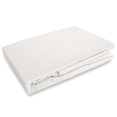 Flannel sheet with elastic band ECRU/120x200