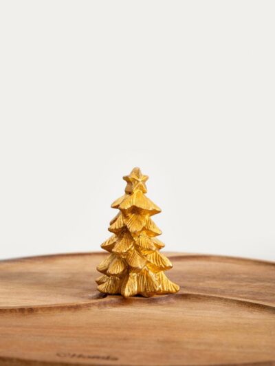 Serving board | LOVDAL | with golden Christmas tree | 28cm | 761980