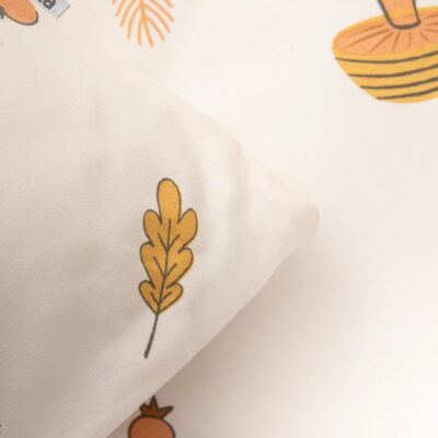 Pościel | SHROOM | z mikrofibry w grzyby | 220x200cm + 2 x 70x80cm | 755996