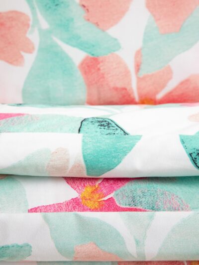 Pościel | FIORE | z mikrofibry w kwiaty | 220x200 + 2*70x80 cm | 767203