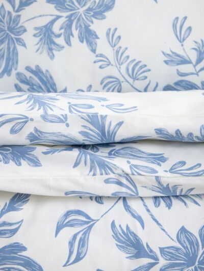 Pościel | TALEIA | bawełniana w niebieski wzór | 160x200 + 2*70x80 cm | 768521