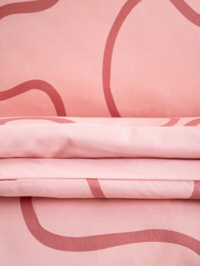 Pościel | EC FLEUR | z mikrofibry różowa | 160x200 + 2*70x80 cm | 768446