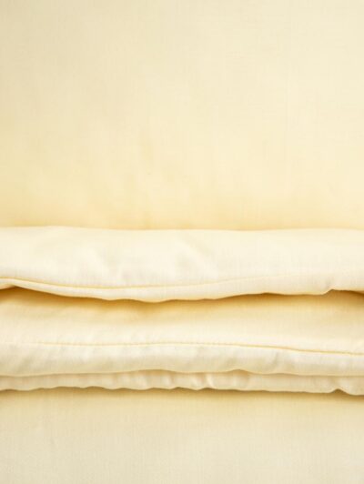 Pościel | AVELIA | satynowa z domieszką wiskozy żółta | 220x200 + 2*70x80 cm | 768668