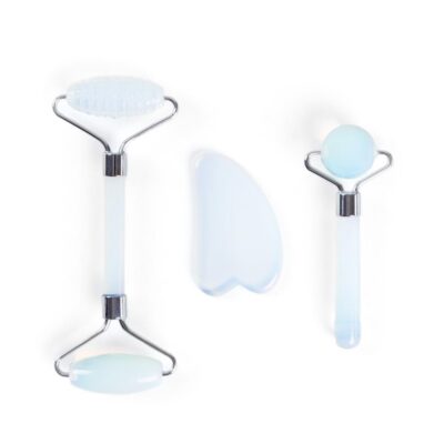 Face massage accessories set | ASTRAL | jade | mint | 3 pieces | 746420