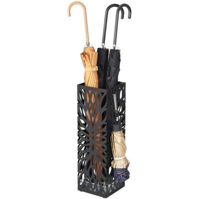 Modern black umbrella stand