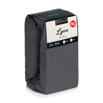 Простыня на подкладке Лион XXL, 160x200, серый