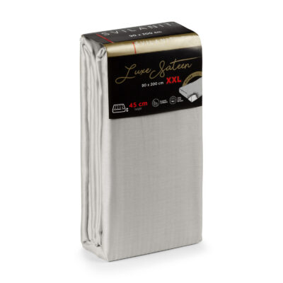 Простыня Luxe Sateen XXL, 160x200, серая