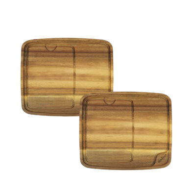 Набор деревянных сервировочных досок из 2 частей Элит
