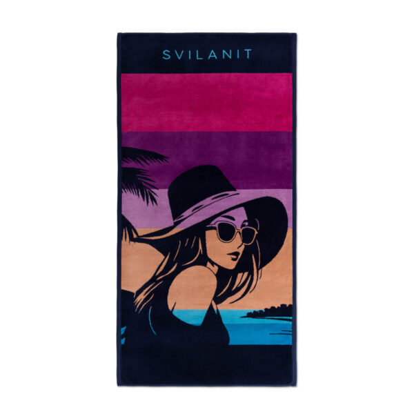 23953_Beach_Towel_Retro_Lady_80x160