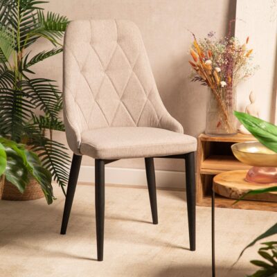 Стул | LOUIS QUILTER | в ткани бежевого цвета | 44x59x88 см | 848952