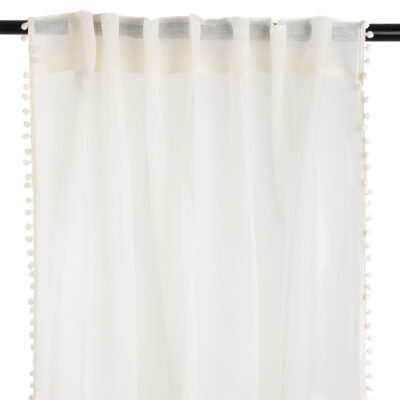 Штора-жалюзи | ADI | с кремовыми помпонами | 140x250 см | 851778