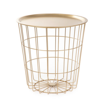 Table | SCANDI | gold with gold top | 41x41x41 cm | 868684