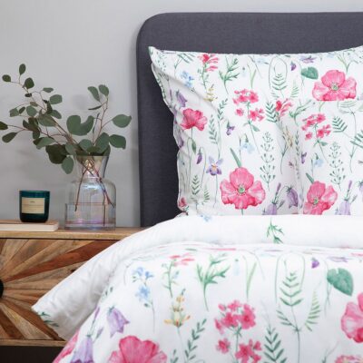 Постельное белье | PERHONEN | микрофибра с цветочным рисунком | 140x200 см + 1*70x80 см | 881690