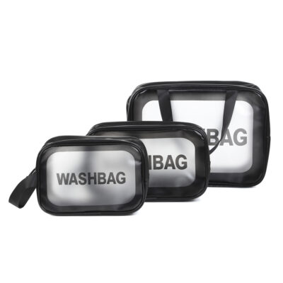 Набор футляров для туалетных принадлежностей | EMERETH | черный 3 шт | 29,5x10,5x20 см/24,5x9,5x14,5 см/20,5x7x13 см | 882055