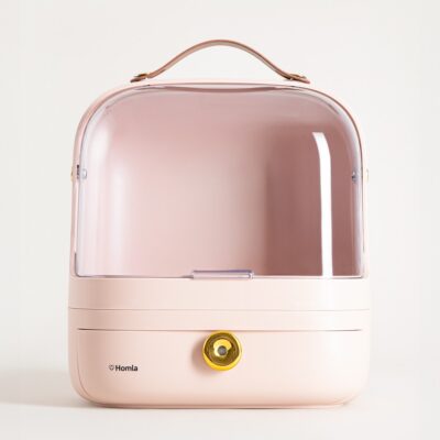 Kuferek | ELENI | na kosmetyki beżowy | 27x18x33,5 cm | 732386