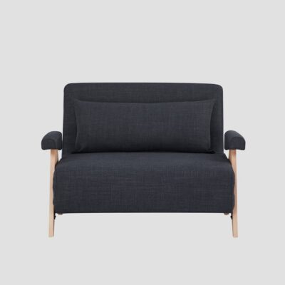Диван | CALORE | 1-osobowa, z funkcją spania ciemnoszara | 117x90x82 см | 744471