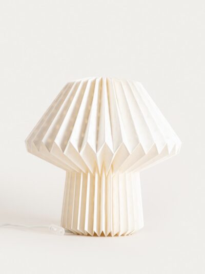 Lamp | GALLA | paper, mushroom-shaped with dots | 27x38 cm | 750434