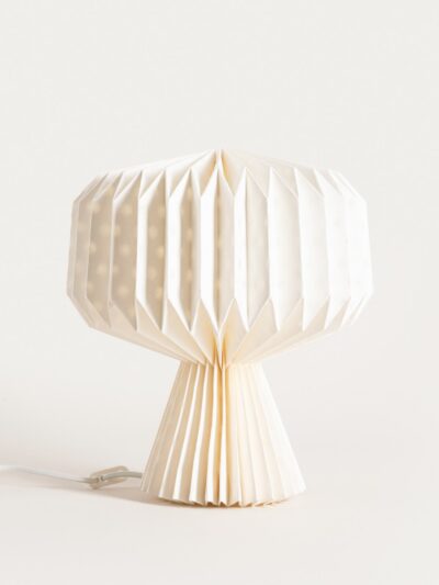 Лампа | GALLA | papierowa, geometryczna w kropki | 27x38 см | 750441