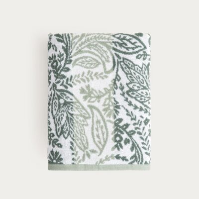 Ręcznik | RONU | pistacjowy wzorzysty | 70x130 cm | 767579