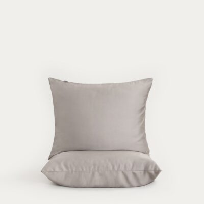 Комплект из двух | BAMSA | наволочек из бамбукового сатина серого цвета | 2*50x60 см | 768101