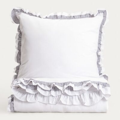 Постельное белье | TESSIA | хлопок с двойной оборкой | 220x200 + 2*70x80 см | 768385