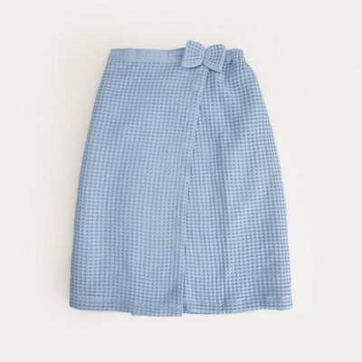 Полотенце | VAFFEL | голубое банное полотенце на липучке | 145x75 см | 769269