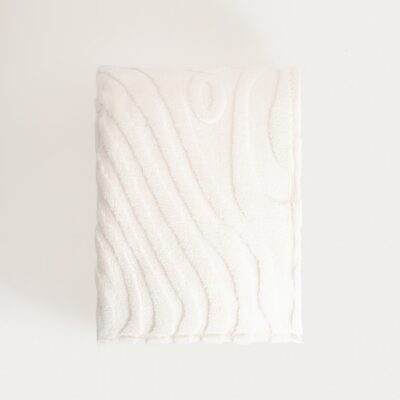 Одеяло | RAUL | пушистое со структурированным рисунком экрю | 150x200 см | 769993