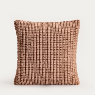 Aizsega uz spilvena | ASHA | bēšs ar dekoratīvu cilpu pinumu | 45x45cm | 770661