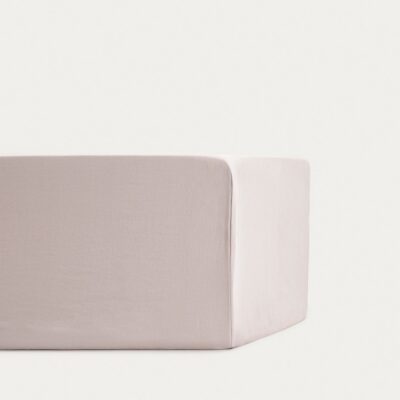 Prześcieradło | MAISY | z pranej mikrofibry beżowe | 180x200 cm | 770982